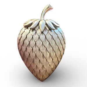 Crown Trifari vintage strawberry Brooch.